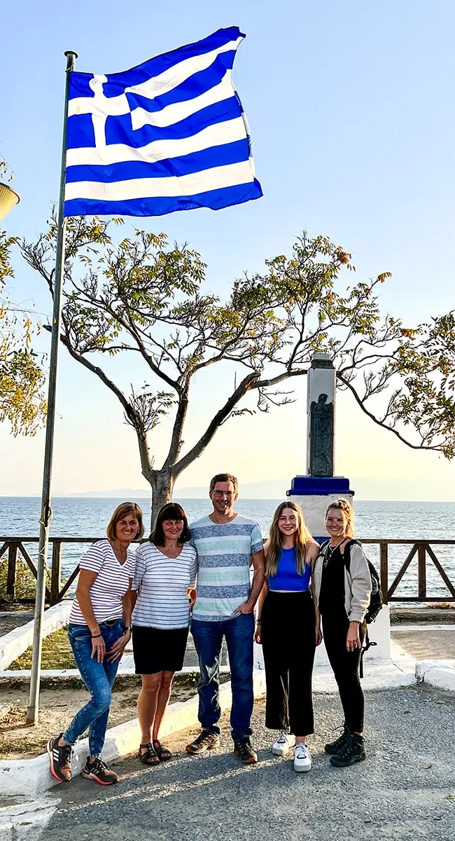 Seniorchefin Tina Vogt mit Reiseplanerin Andrea Wenger, Christoph Pressler, Heike Leyh und Geschäftsführerin Laura Vogt