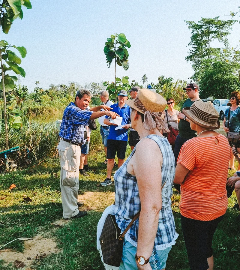 Eine Reisegruppe von ReiseService VOGT auf Agrarreise in Thailand