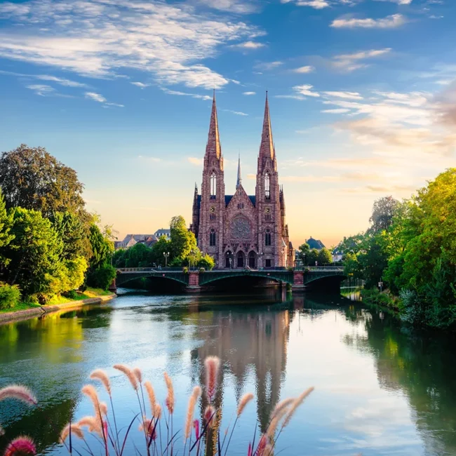 Straßburger Münster, gotische Kirche im Zentrum von Straßburg in Frankreich